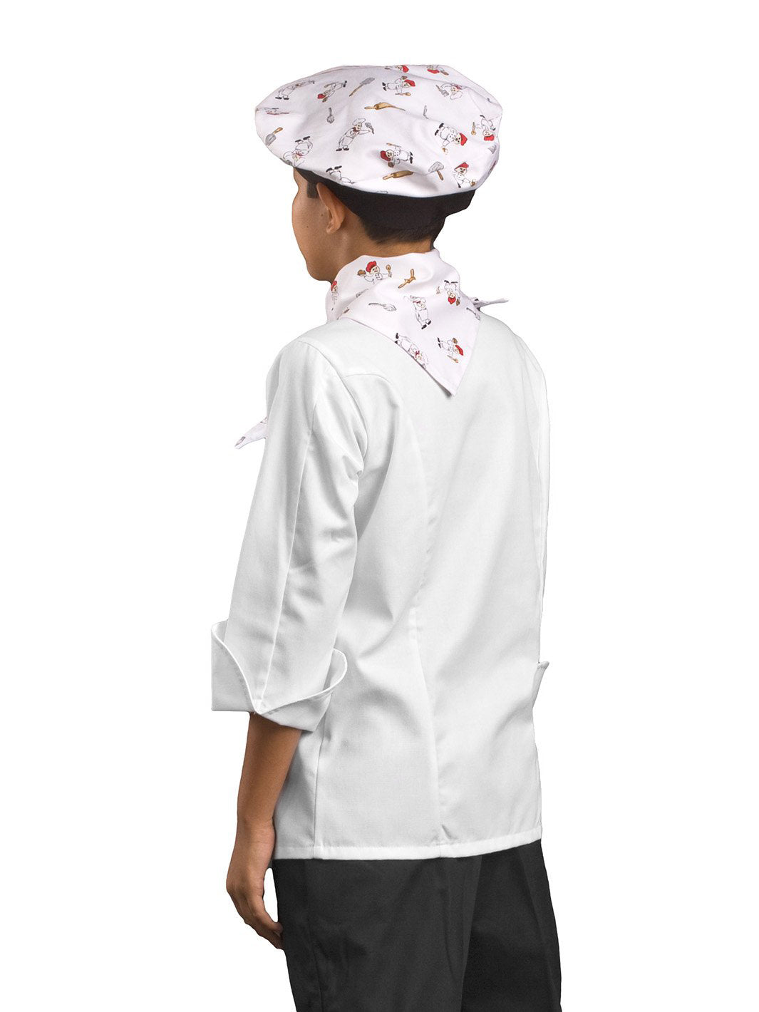 filipina de chef color blanco para niño