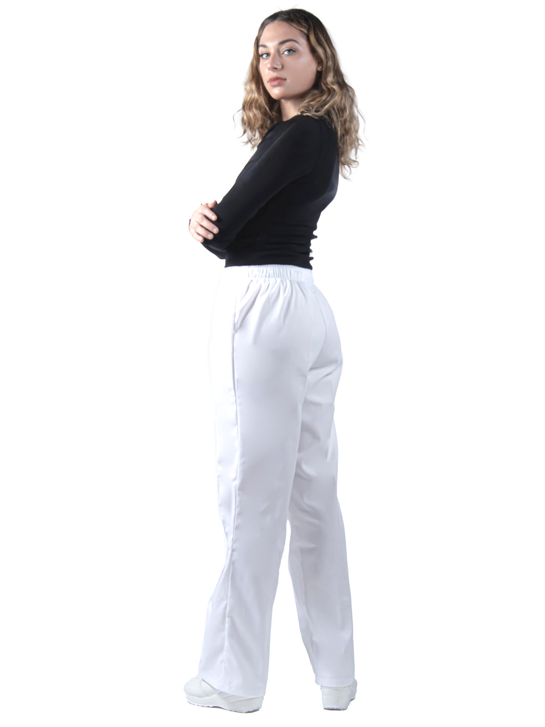 Pantalon blanco mujer fashion enfermera