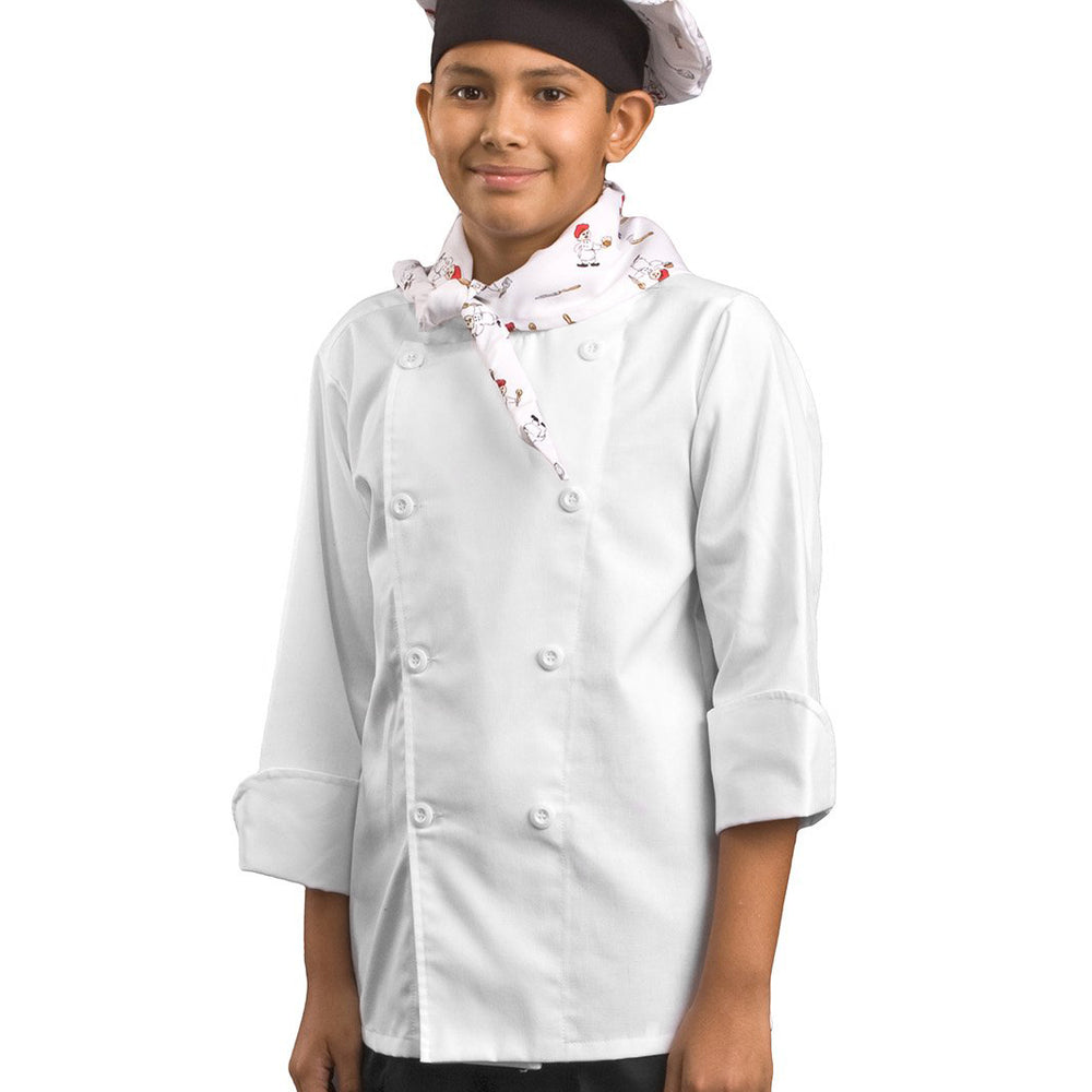 filipina de chef color blanco para niño